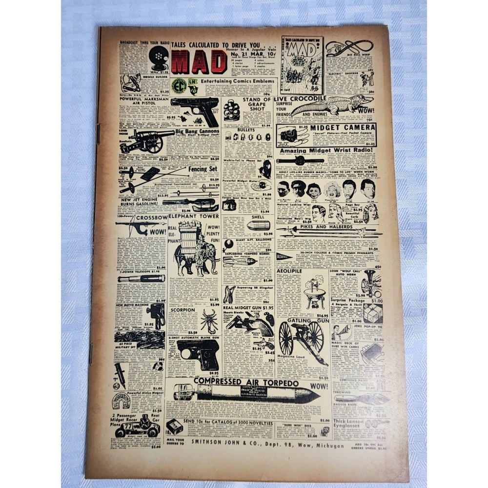 MAD #21 (1955) 1st Alfred E. Newman Golden Age EC Comics Very Fine